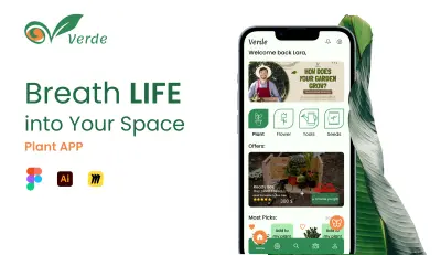 Verde | تصميم تجربة وواجهة مستخدم لتطبيق نباتات ومتجر إلكتروني (UX/UI Design)