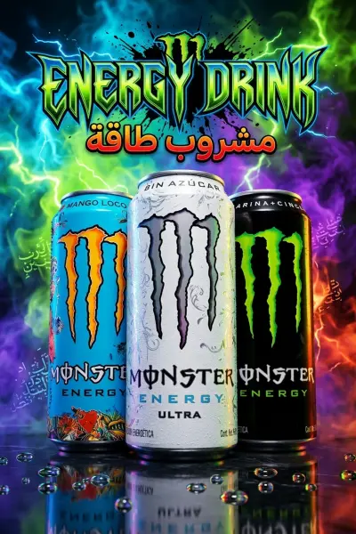 Facebook post design for an energy drink advertisement