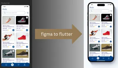 تحويل تصميم figma الى  flutter ui