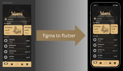 تحويل تصميم figma الى  flutter ui