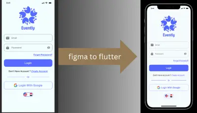 تحويل تصميم figma الى  flutter ui