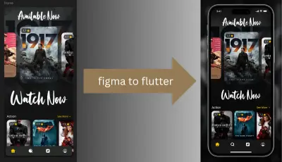 تحويل تصميم figma الى  flutter ui