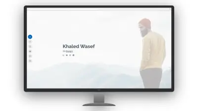 تصميم وتطوير موقع تعريفي متكامل ومعرض أعمال احترافي (Portfolio)