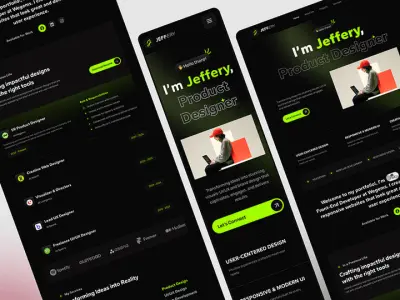 موقع Portfolio شخصي احترافي (Responsive Web Design)