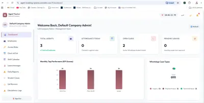 Enterprise Agent Performance Tracking SaaS Platform