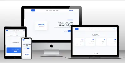 تصميم وتطوير صفحة هبوط احترافية لمنصة مدفوعات رقمية