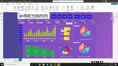 تصميم لوحة مؤشرات تفاعلية (Dashboard) احترافية باستخدام Power BI