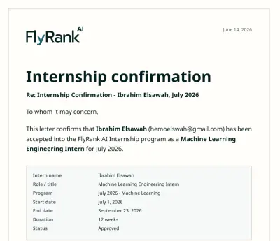 Flyrank Internship