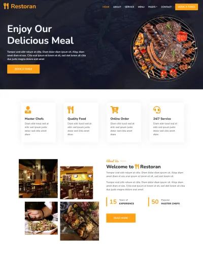 Restaurant Landing Page