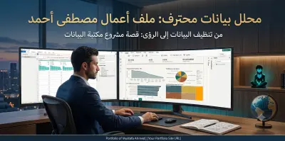محلل بيانات باستخدام Power BI (لوحة معلومات أداء مكتبة) | Power BI Data Analyst