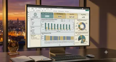 لوحة مؤشرات أداء بيانات المكتبات (Library Data Analysis Dashboard)