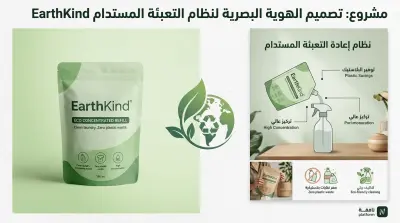 تصميم وتطوير العبوات المستدامة والهوية البصرية لبراند المنظفات البيئية (EarthKind)