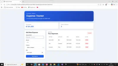 تطبيق تتبع المصروفات الشخصية – Expense Tracker