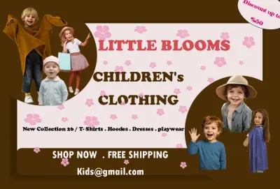 اعلان لبراند ملابس اطفال