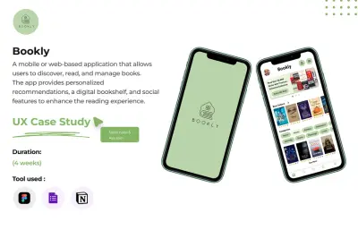 تصميم واجهات تطبيق إلكتروني للكتب والقراءة تفاصيل العمل