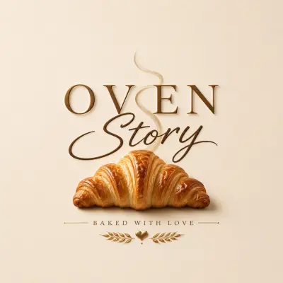 تصميم هوية بصرية ولوجو احترافي لمخبز Oven Story