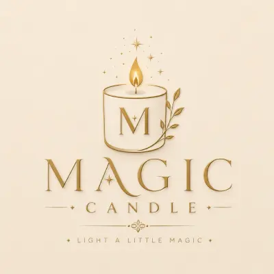 تصميم لوجو وهوية بصرية احترافية لبراند الشموع المعطرة Magic Candle