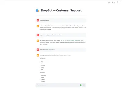 Customer Support Chatbot | AI & LLaMA3