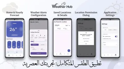 تطوير تطبيق أندرويد متكامل لمتابعة حالة الطقس والتنبؤات اللحظية