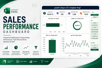 Sales Performance Dashboard | Microsoft Excel