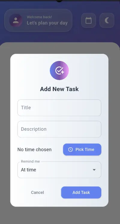 تطبيق مخطط المهام اليومي (Day Planner)