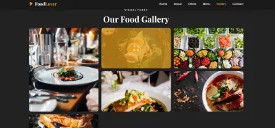 Front-End Web Developer - Food Lover Restaurant Website