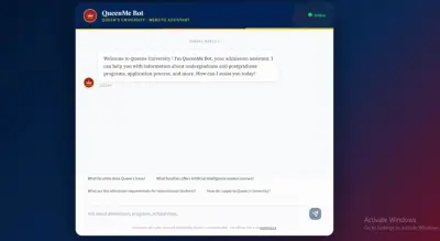 AI-Powered Chatbot شات بوت للرد على الاسئلة الشائعة