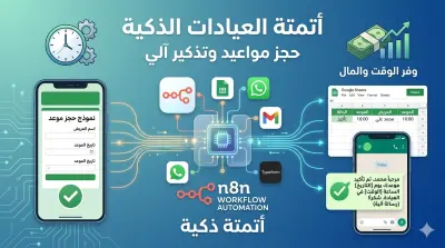 نظام حجز ذكي للعيادات — واتساب AI + موقع احترافي