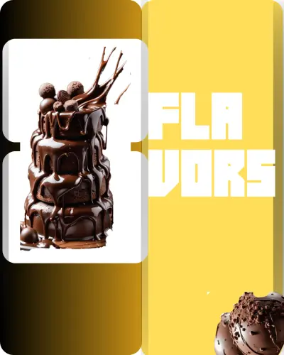 متعة بصرية تذوب حساً: تصميم بوستر لعلامه "Flavors" للحلويات