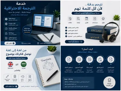 سأترجم النصوص العامة من العربية إلى الإنجليزية والعكس مع مراجعتها