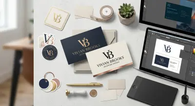 تصميم الشعارات وبطاقات العمل الاحترافية