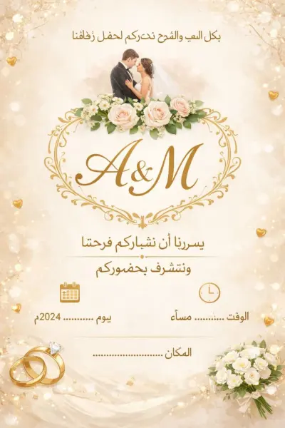 تصميم دعوة المناسبات وتعديل وتصميم الصور