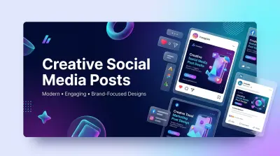 تصاميم سوشيال ميديا إبداعية واحترافية لمختلف المجالات (Photoshop & Canva)