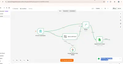 أتمتة تحليل آراء العملاء بالذكاء الاصطناعي وربطها تلقائيًا بـ Google Sheets (n8n + Gemini)