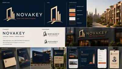 تصميم هوية بصرية متكاملة لشركة NOVAKEY العقارية