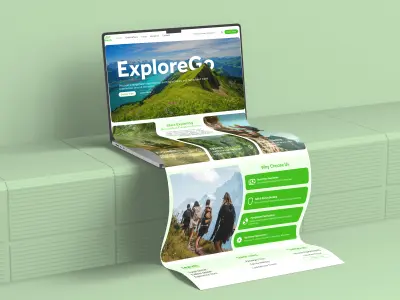 تصميم Landing Page احترافية لموقع رحلات وسياحه