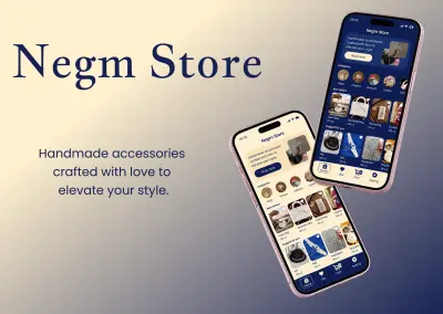 Negm Store Handmade Accessories App UI Design