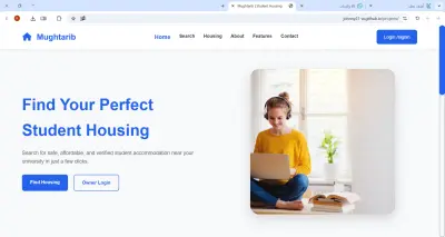 Mughtarib - Responsive Student Housing Web Design