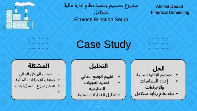 مشروع تصميم نظام إدارة مالية متكامل من الصفر لشركة صناعية Building a Complete Finance Management System for a Manufacturing Company case study 01 ________________________________________