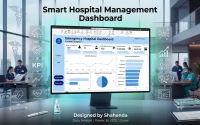 لوحة إدارة المستشفيات الذكي | Smart Hospital Management Dashboard
