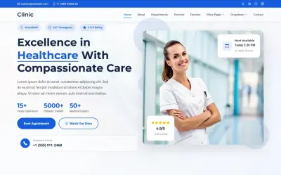 Landing Page احترافية لعيادة أسنان | Dental Clinic Website
