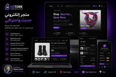 تصميم وتطوير متجر إلكتروني | HStore