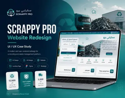 إعادة تصميم واجهة موقع إلكتروني (Website Redesign)