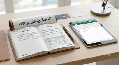 الترجمة وإدخال البيانات