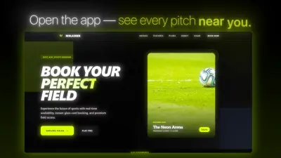 SaaS Product Ad — Mala3bek | Sports Pitch Booking Platform