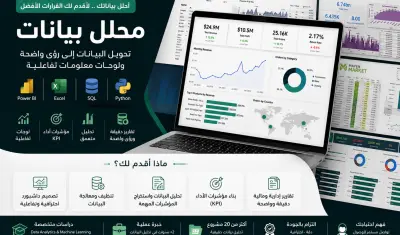 صورة العمل تصميم Dashboard احترافية وتفاعلية باستخدام Power BI لتحليل البيانات