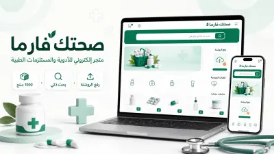 تطوير متجر إلكتروني متكامل للأدوية والمستلزمات الطبية