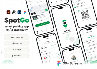 SpotGo_ Smart Parking App UX/UI Case Study