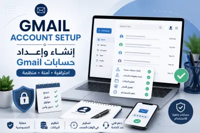 إنشاء وإعداد حسابات Gmail للاستخدام التجاري