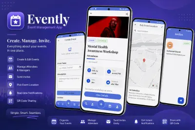 Evently – تطبيق ذكي لإدارة وتنظيم الفعاليات وحجوزات الحضور